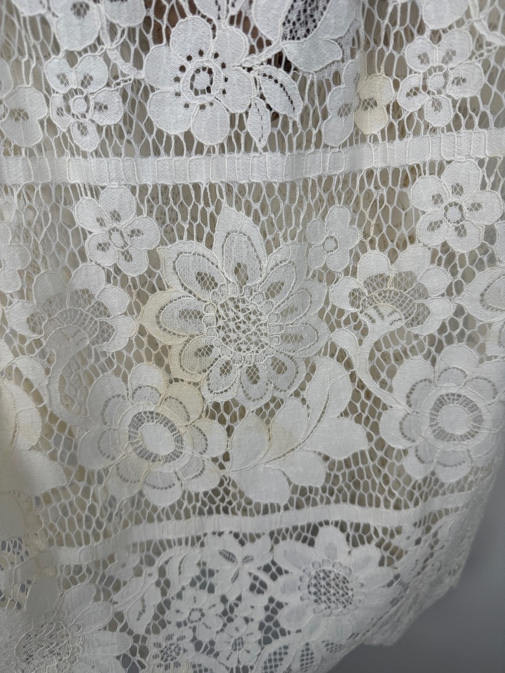 For Love & Lemons Gianna Midi Dress Bodycon White Lace Bodysuit Lined Size M - Picture 9 of 16